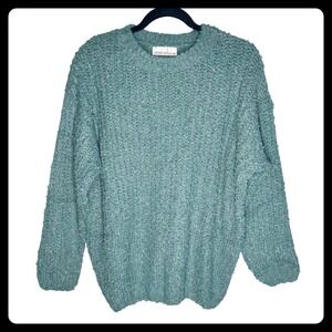 Women's Zenana Plush Soft Sea Green Knit Sweater